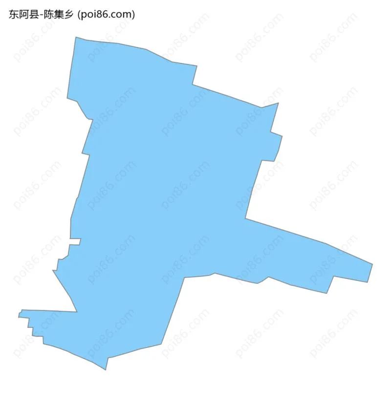 陈集乡边界地图