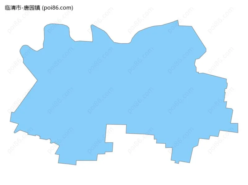 唐园镇边界地图