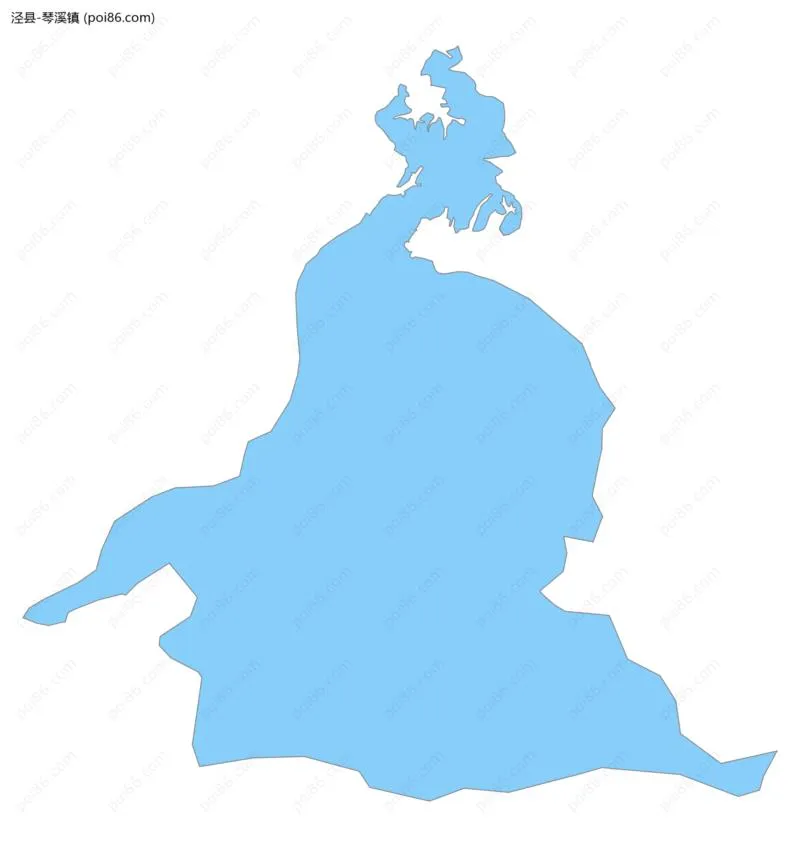 琴溪镇边界地图