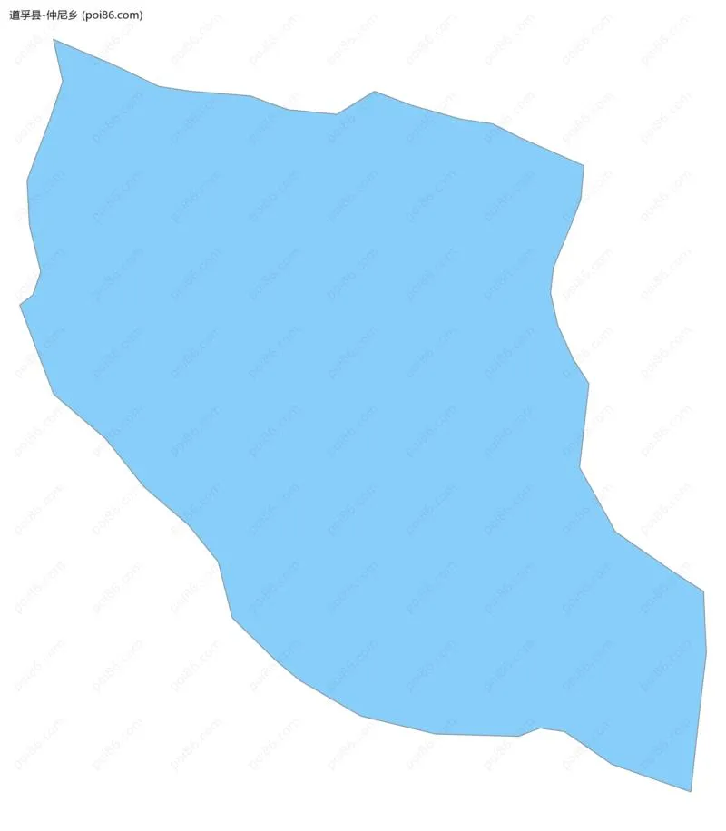 仲尼乡边界地图
