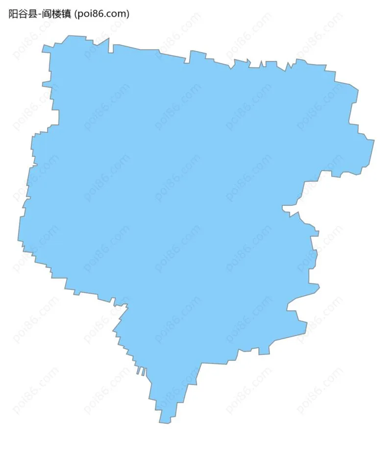 阎楼镇边界地图