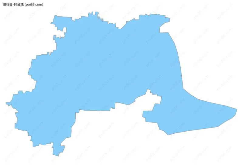 阿城镇边界地图