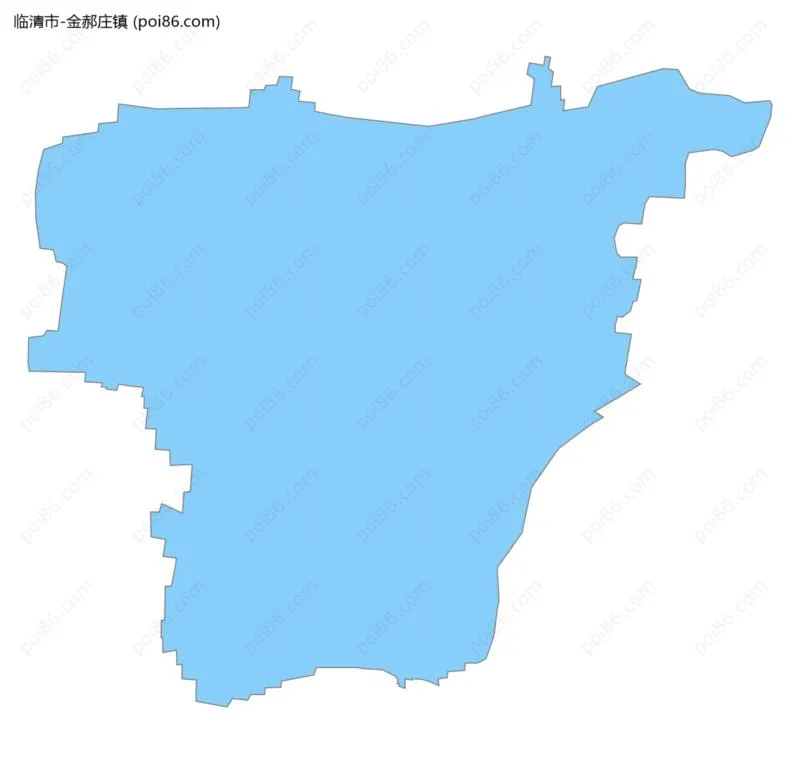 金郝庄镇边界地图