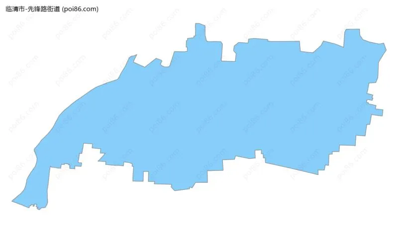 先锋路街道边界地图