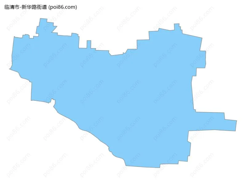新华路街道边界地图