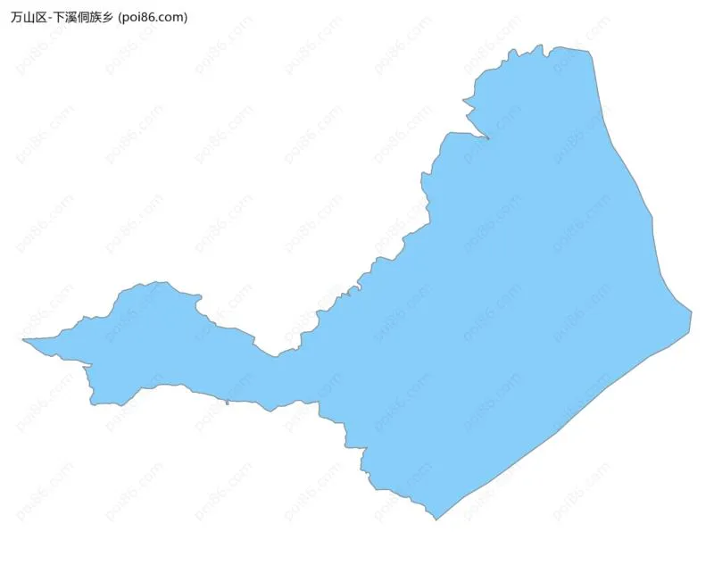 下溪侗族乡边界地图
