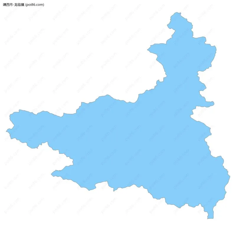 龙临镇边界地图