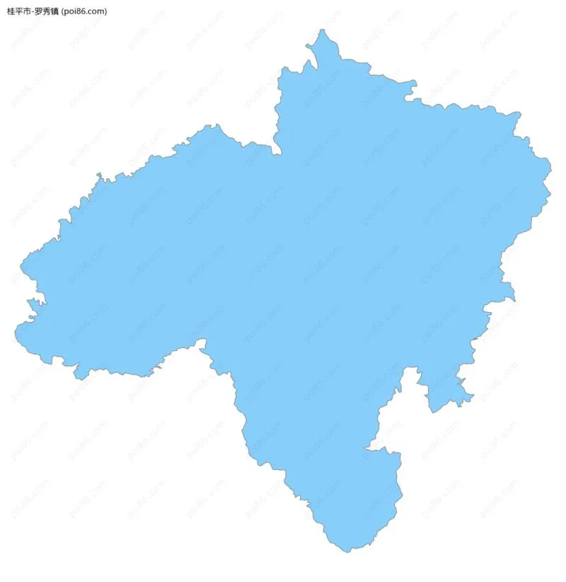 罗秀镇边界地图