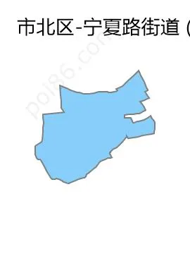 宁夏路街道边界地图