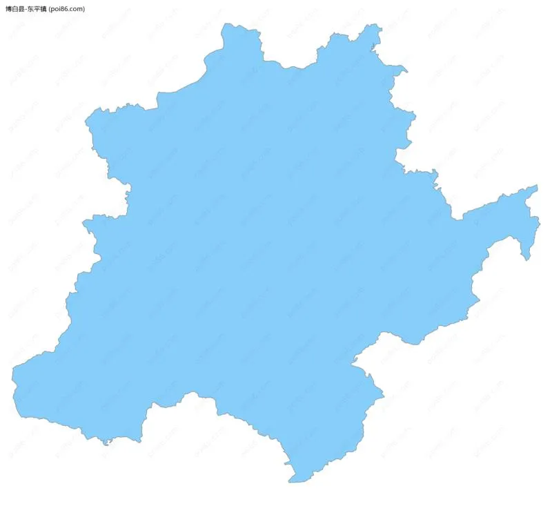 东平镇边界地图