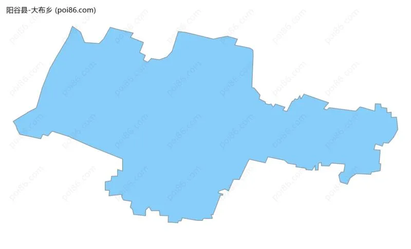 大布乡边界地图