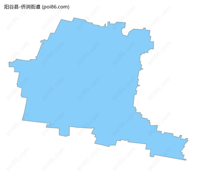 侨润街道边界地图