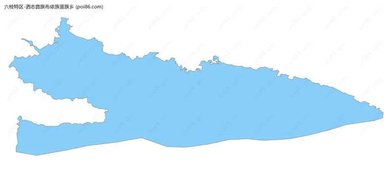 洒志彝族布依族苗族乡边界地图