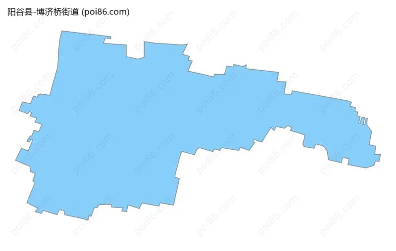 博济桥街道边界地图