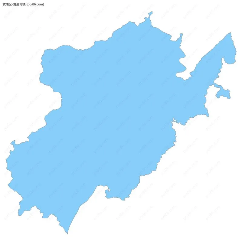 黄屋屯镇边界地图