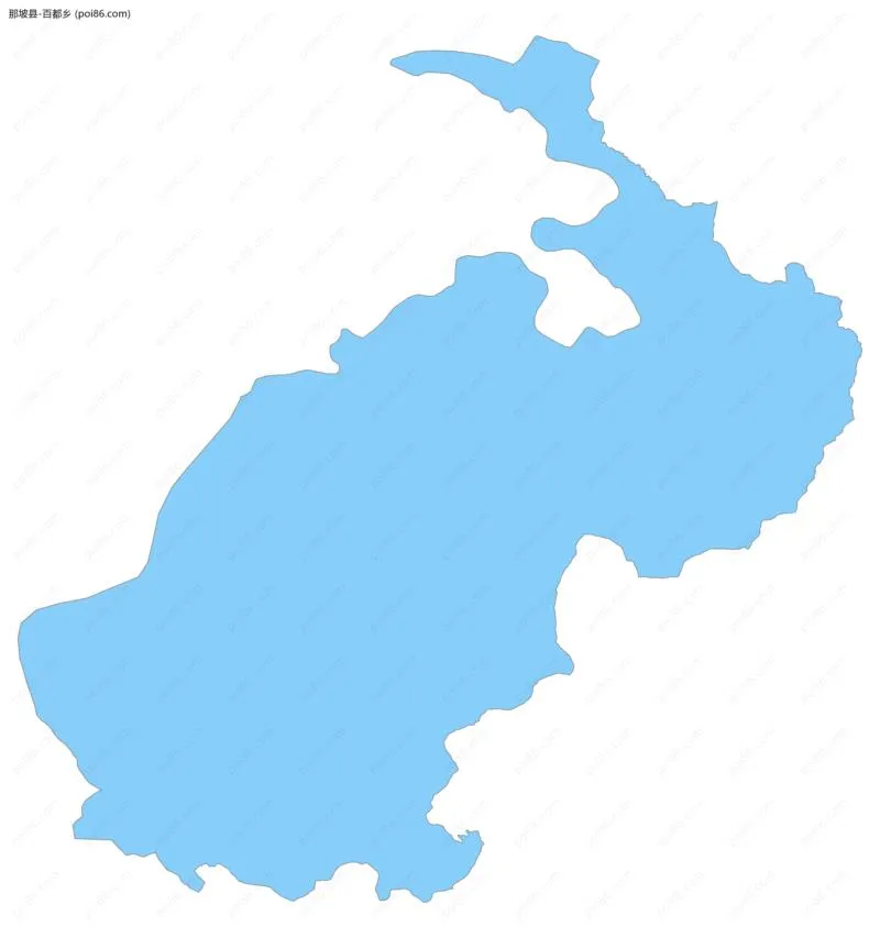 百都乡边界地图