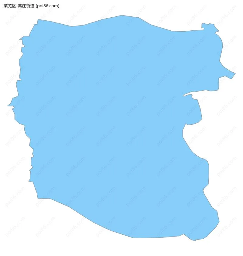 高庄街道边界地图