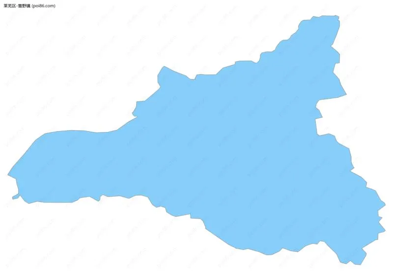 雪野镇边界地图