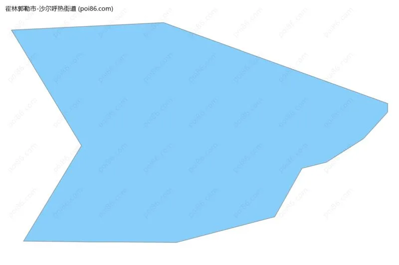 沙尔呼热街道边界地图