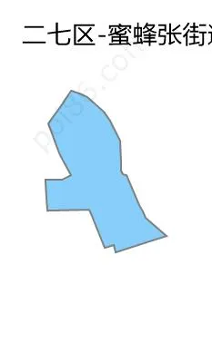 蜜蜂张街道边界地图