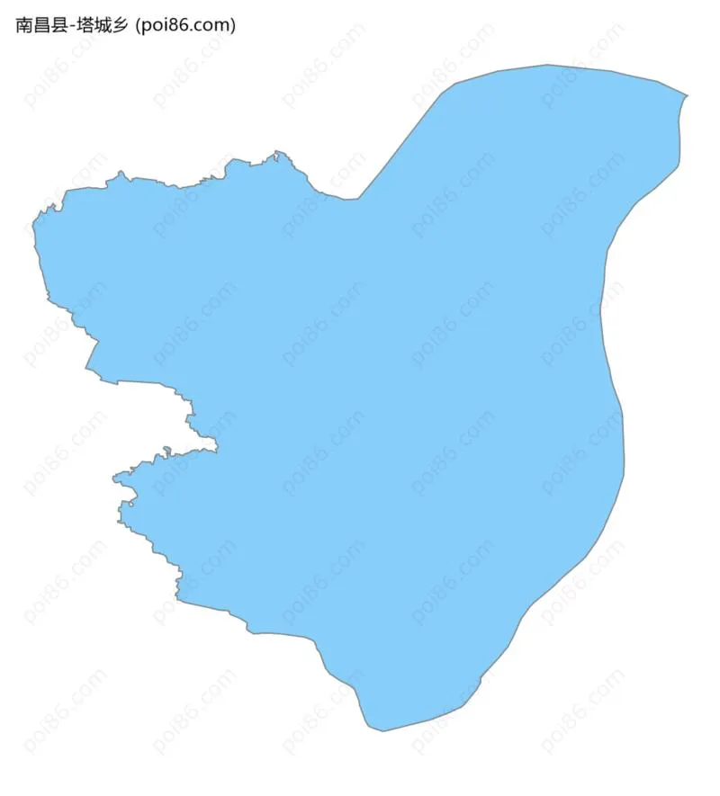 塔城乡边界地图