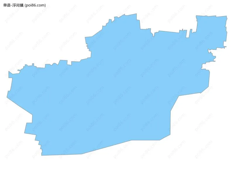 浮岗镇边界地图