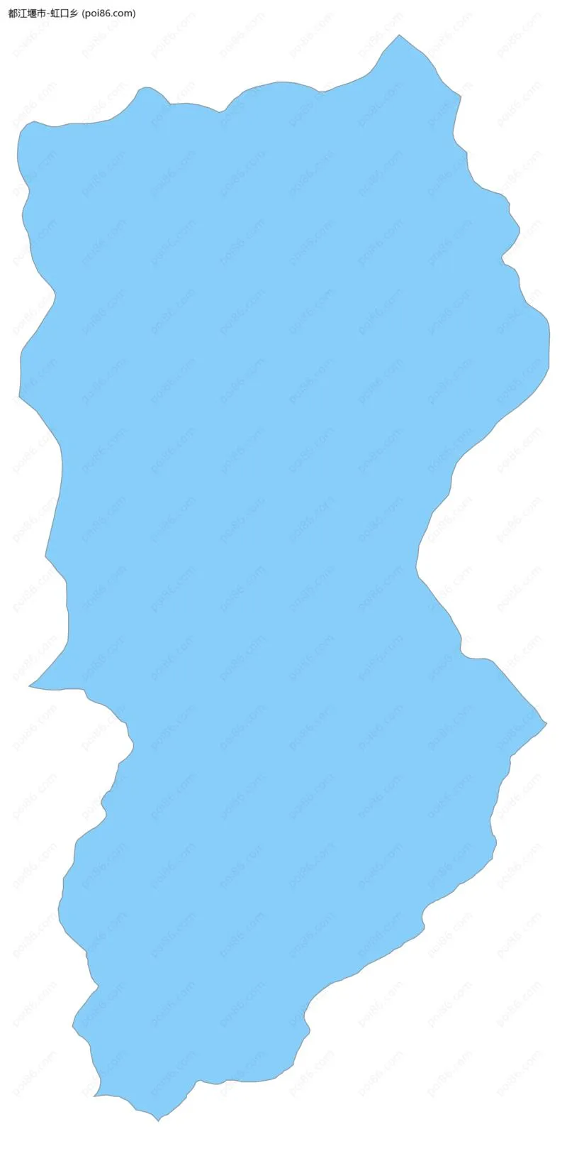 虹口乡边界地图