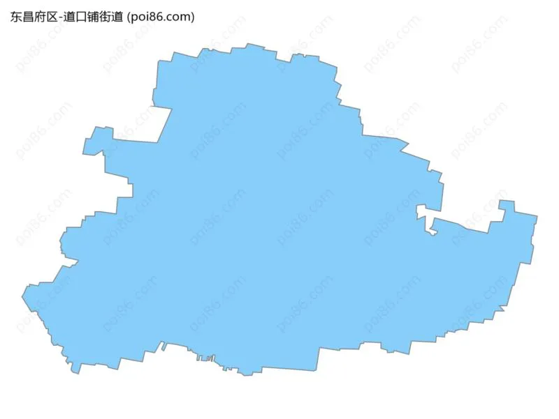 道口铺街道边界地图