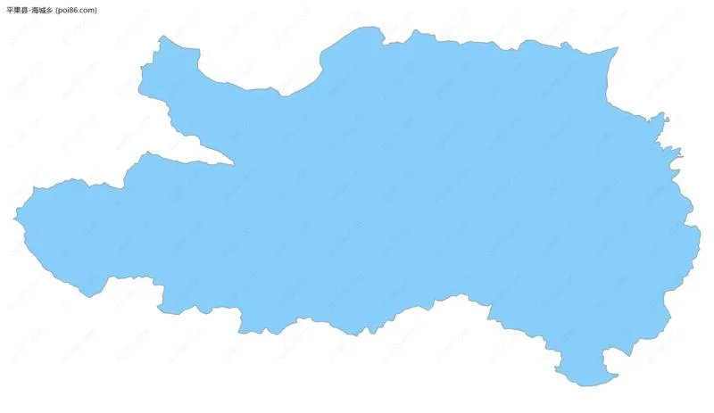 海城乡边界地图