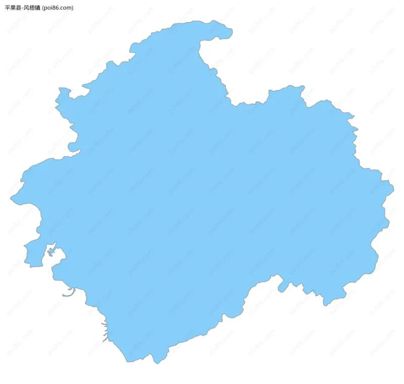 风梧镇边界地图