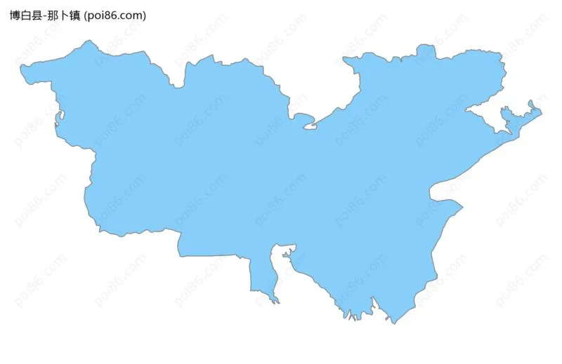 那卜镇边界地图
