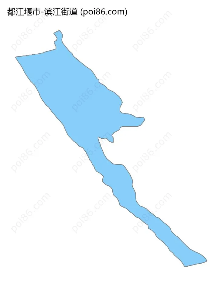 滨江街道边界地图