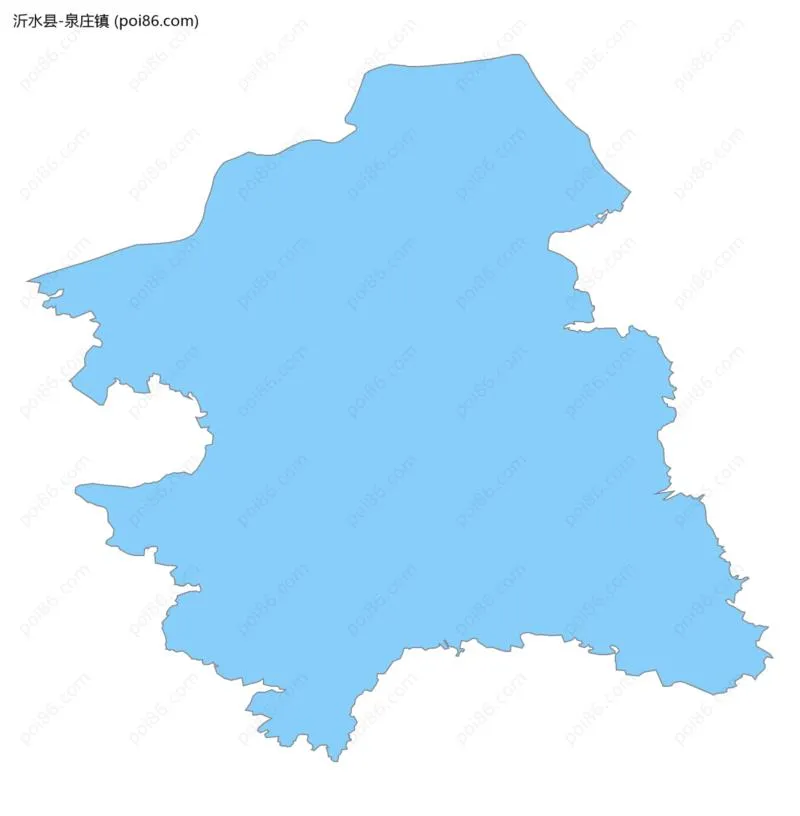 泉庄镇边界地图