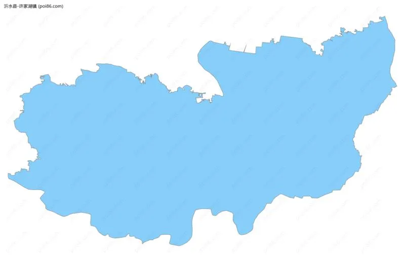 许家湖镇边界地图