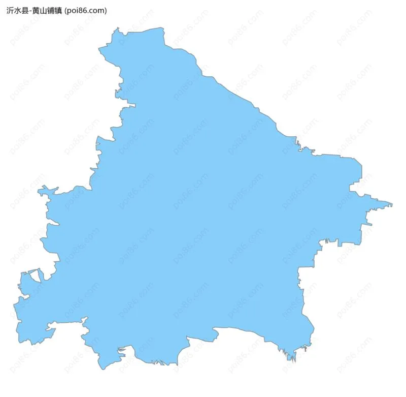 黄山铺镇边界地图