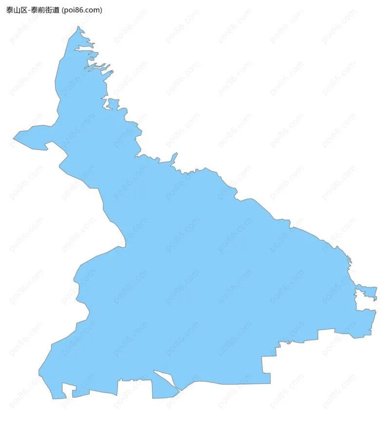 泰前街道边界地图