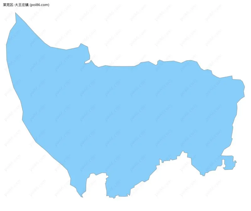 大王庄镇边界地图