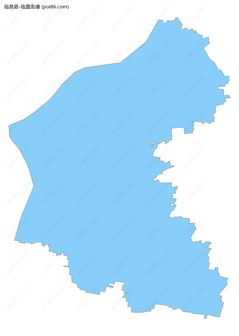 临盘街道边界地图