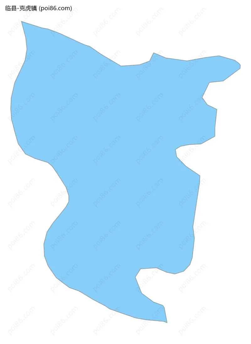 克虎镇边界地图