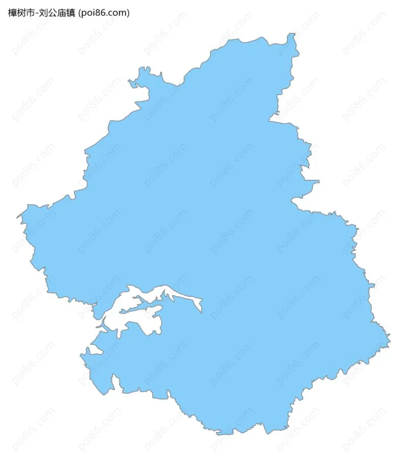 刘公庙镇边界地图