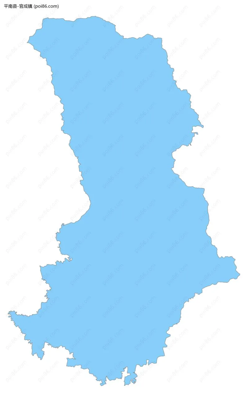 官成镇边界地图