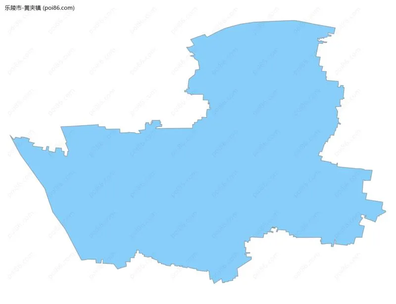 黄夹镇边界地图