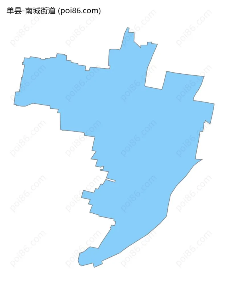 南城街道边界地图