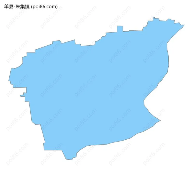 朱集镇边界地图