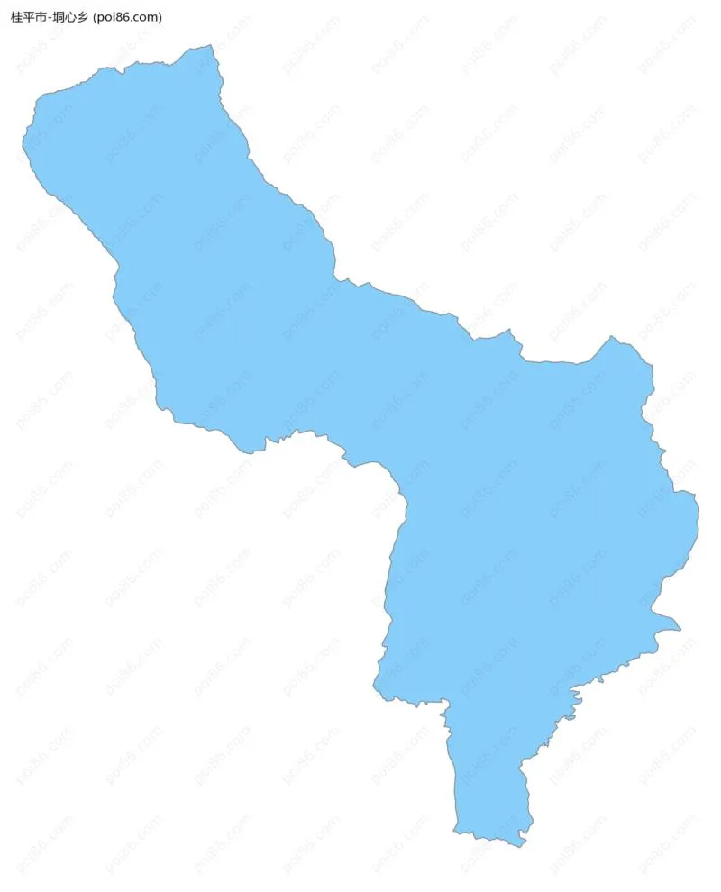 垌心乡边界地图