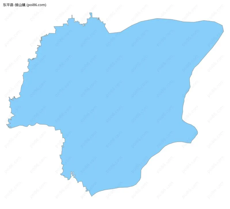 接山镇边界地图