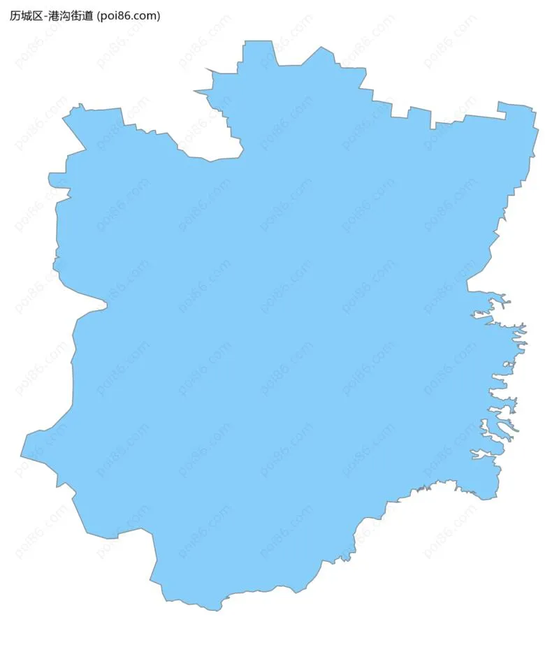 港沟街道边界地图