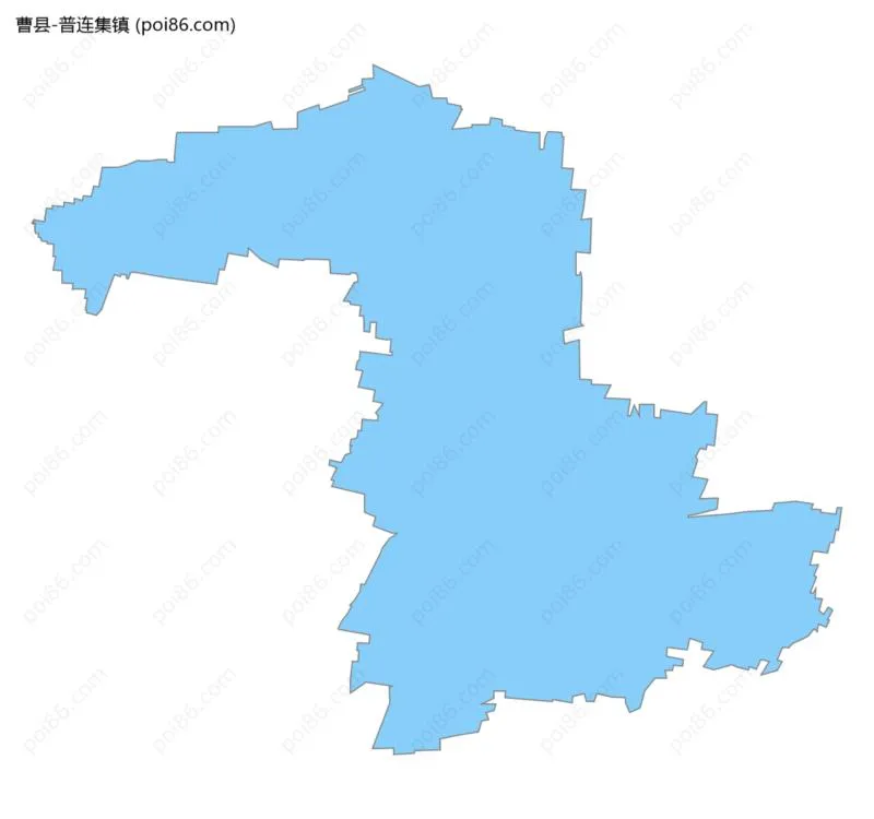 普连集镇边界地图