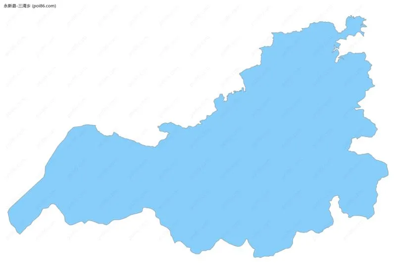 三湾乡边界地图