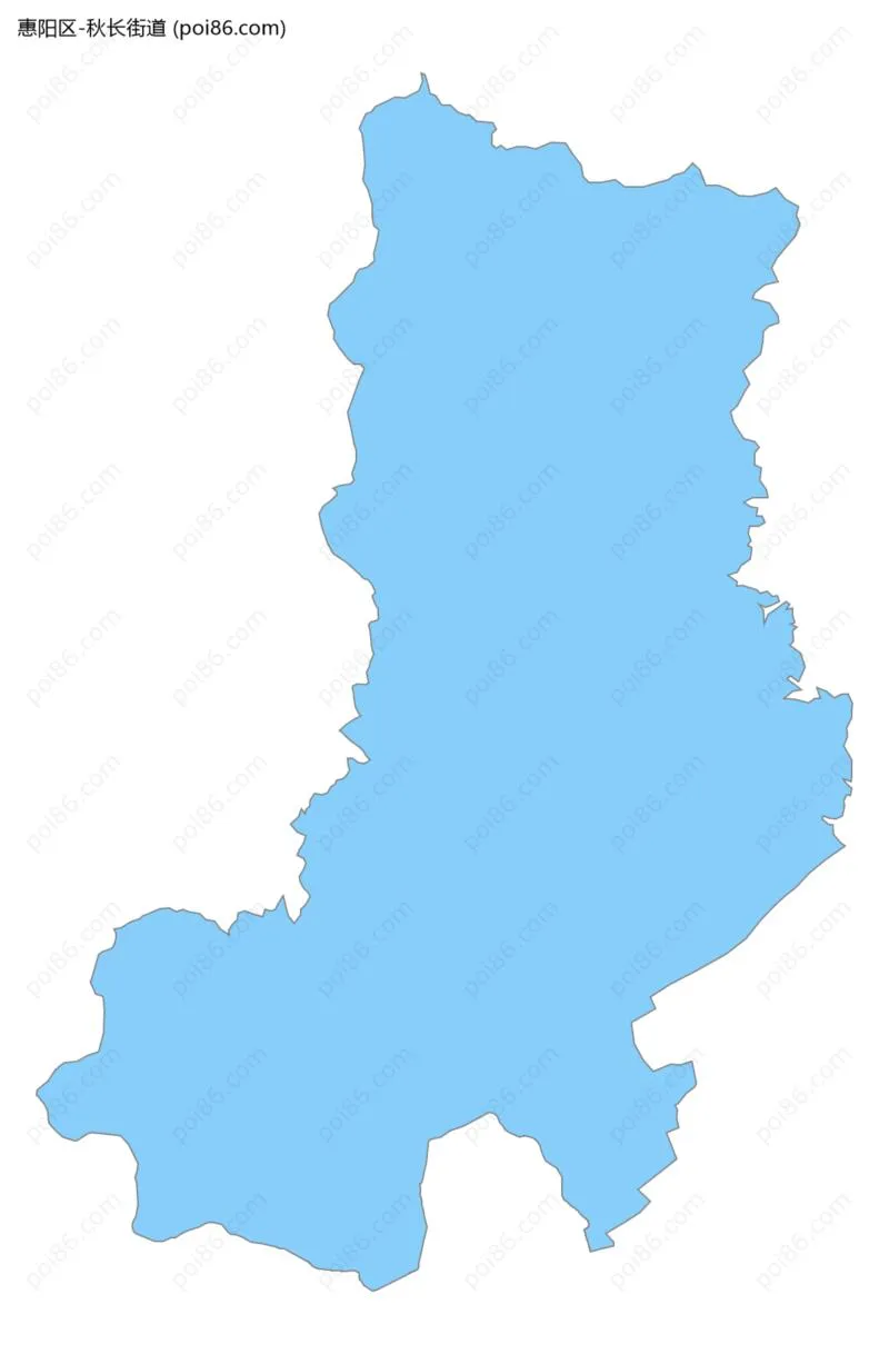 秋长街道边界地图